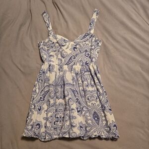 Zara Blue and White floral dress